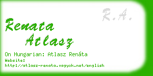 renata atlasz business card